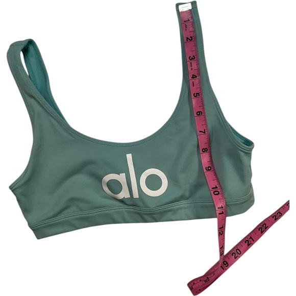 NWOT ALO Yoga ambient logo bra Blue Quartz‎ Size Small - Picture 8 of 10